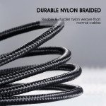 Wholesale Micro V8/V9 Durable  6FT USB Cable Compatible with Power Station (Black)